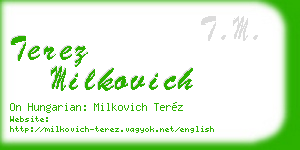 terez milkovich business card