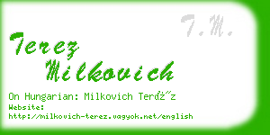 terez milkovich business card